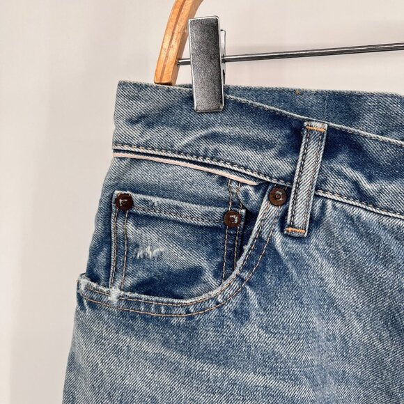 NWT Moussy Vintage Siena Straight Jeans Size 30 Cotton Light Wash Button Fly - Picture 7 of 16